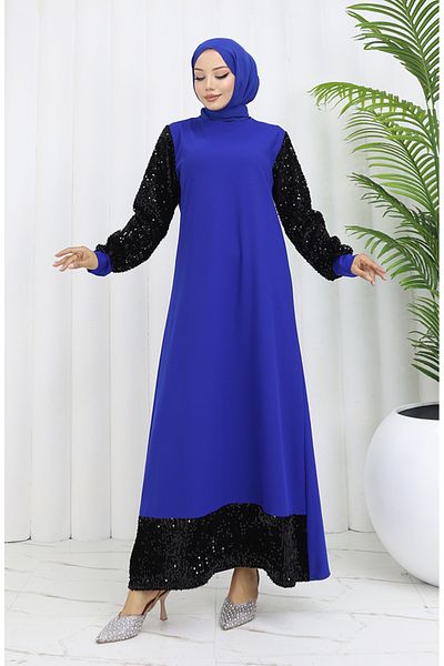sefamerve Βραδινό φόρεμα Saks Color Sequined - 0305-07