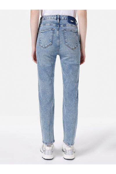 Colin's 703 Pantaloni de damă Carla Slim Fit cu talie medie cu picioare drepte, albaștri