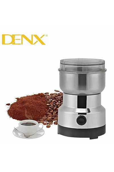 Denx Electric Coffee Machine Grinder 150W Stainless Steel Coffee Bean Milling Machine for Office Home