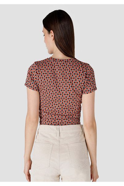 Colin's Tricou cu mânecă scurtă multicolor pentru femei, cu gât rotund, slim fit