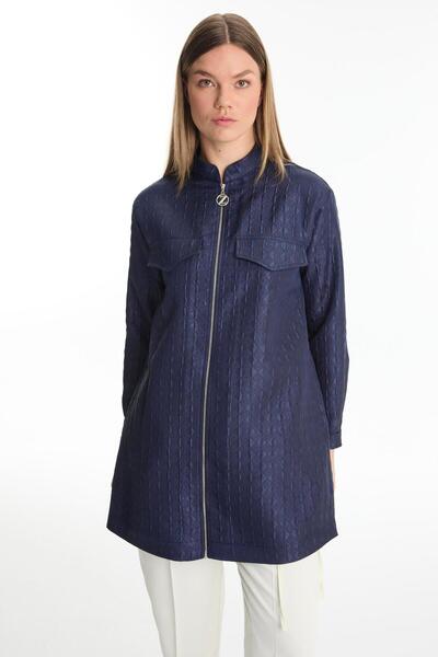 Zühre Джинсовий піджак з жакардовою блискавкою C-0135