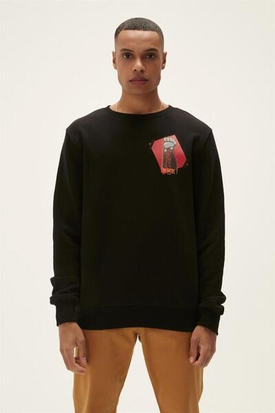 Bad Bear 22.02.12.016-C01 Here Erkek Sweatshirt Siyah
