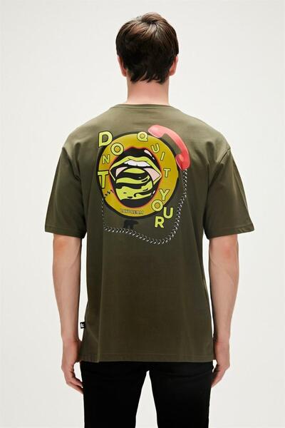 Bad Bear 23.01.07.026-C70 Daydream Men's T-Shirt Khaki