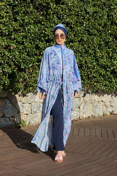 NS TASARIM MAYO Viona model lace-up waist design hijab pareo