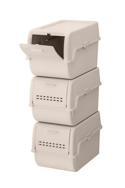 Technow Motek Mt-40 S-Box 8 Liter 3-Purpose Organizer Organizer Beige (3*8Liter)