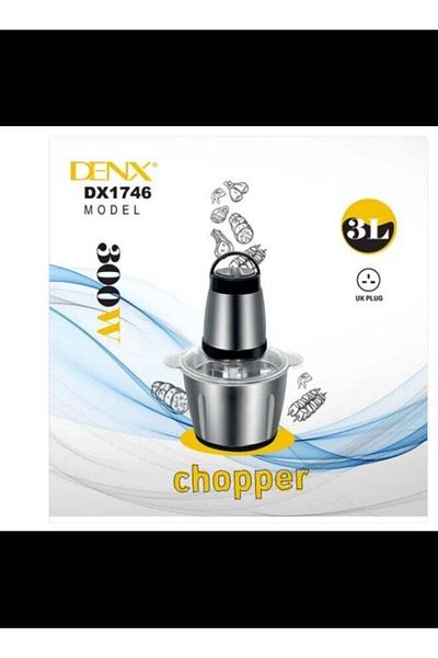 Denx DX1747- مفرمة لحم متعددة الوظائف سعة 3 لتر
