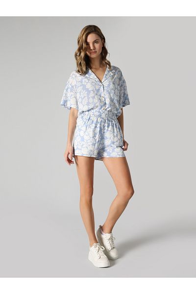 Colin's Regular Fit High Waist Women's Blue Shorts