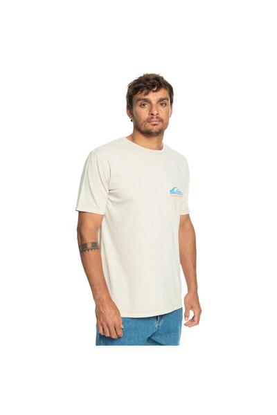 Quiksilver Eqyzt07252 Pastimeparadise m Tees Men's T-Shirt Cream