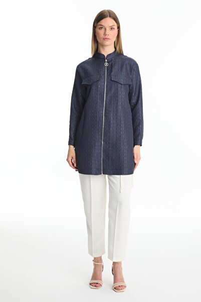 Zühre Джинсовий піджак з жакардовою блискавкою C-0135