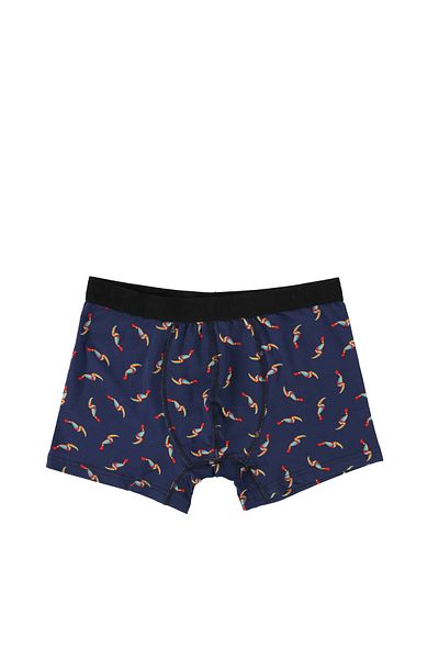 Colin's Boxer pentru bărbați cu imprimeu modern, albastru bleumarin