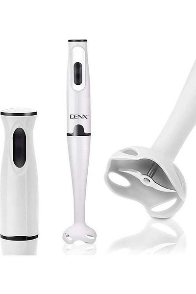 Denx Stick Blender 400W Handheld Electric Blender With Stainless Steel Blades Portable Grip Stick Mixer