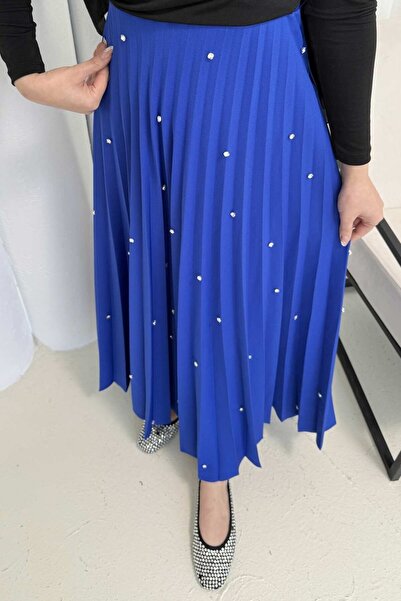 Melike Tatar Taşlı Pilise Etek 32-3541