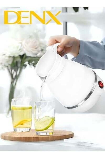Denx Foldable kettle, Portable Foldable Electric Kettle for Travel Food Grade Silicone Electric Water