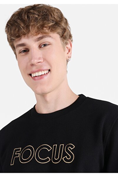 Colin's Regular Fit Erkek Siyah Sweatshirt