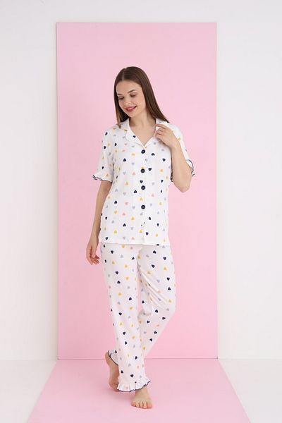 ELİTOL BURLAP BUTTONED PYJAMA SET