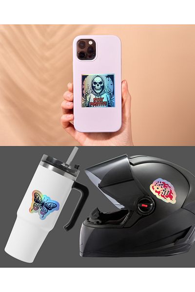 Studio D arte DIY KIT Waterproof 30 Lu Mysterious Gothic Holographic Laptop Tablet Sticker Decal Sticker