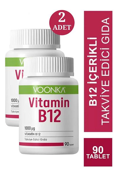 Voonka Vitamin B12 90 Tablets 2 Pieces