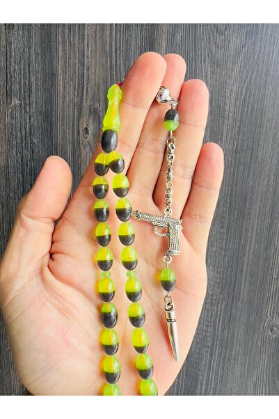 TTS TÜRK TESBİH SANATI Airplane Glass Rosary, Alpaca Tassel Detailed, Men's Collectible Rosary