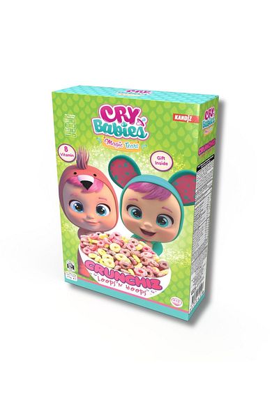KANDİZ Cry Babies Magic Tears Crunchiz Loops N' Hoops 375g