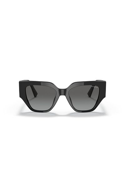 Vogue نظارة شمسية نسائية بتصميم غير منتظم - Vo 5409s - مقاس العدسة: 52 مم - أسود