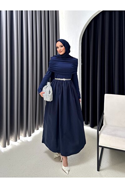 Melike Tatar Collar Detailed Dress 68-6170