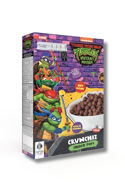 KANDİZ TMNT Movie Crunchiz Choco Pops 375g