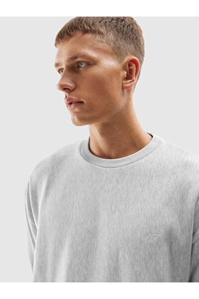 4F SWEATSHIRT U703 unisex sweatshirt gray