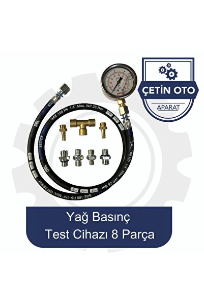 ÇETİNBANKO Yağ Basınç Test Cihazı 8 Parca