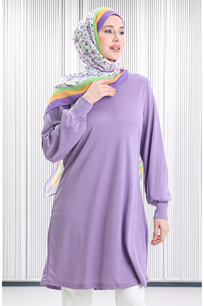 sefamerve Basic Tunik 1120-07 Lila