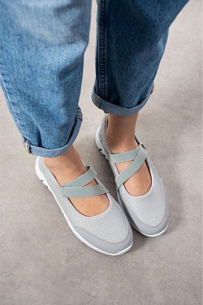 Oksit Ginevra Daily Women's Ballerinas Easy to Wear Breathable Lightweight Comfortable Flexible Sports Shoes