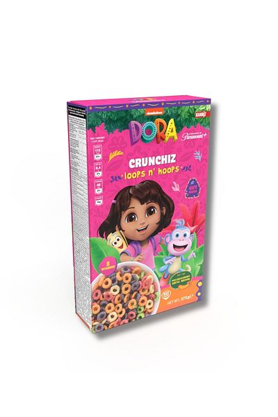 KANDİZ Dora The Explorer Crunchiz Loops N' Hoops 375g