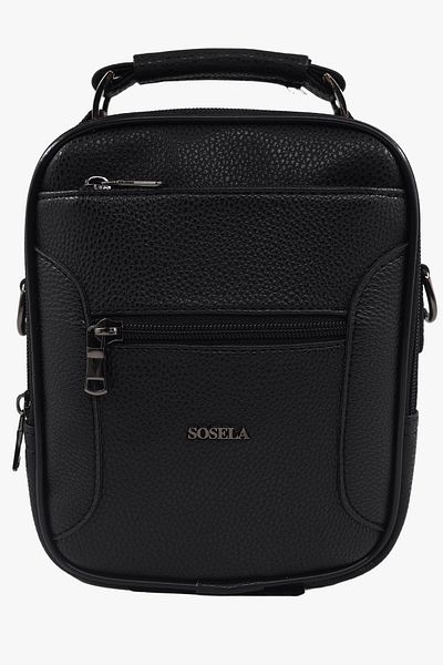 SOSELA 45-3024 Large Size Men's Black Handbag