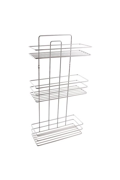 flores Metal bathroom shelf, three rectangular shelves, 27 x 11 cm, height 540 mm
