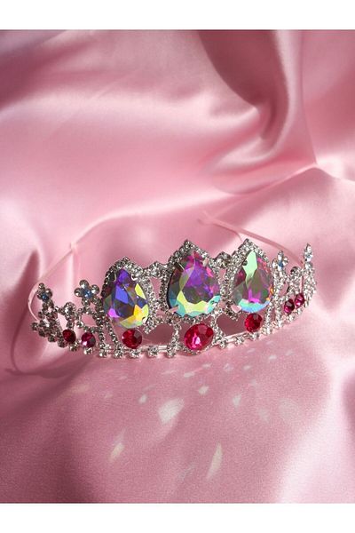 Reorah Collection Tangled Rapunzel Crown Version 2-Holographic - Silver Plated