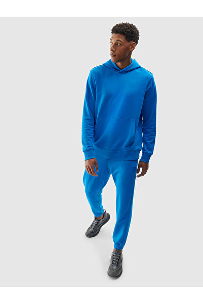 4F Hanorac albastru pentru bărbați M688 SWEATSHIRT