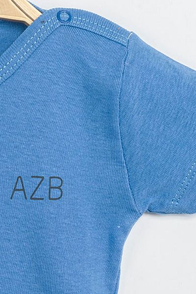 Aziz Bebe Baby Boy Girl 100% Cotton Bodysuit & Bodysuit with Snap Fasteners