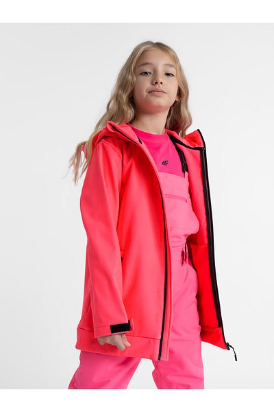4F SOFTSHELL F153 for girls jacket purple