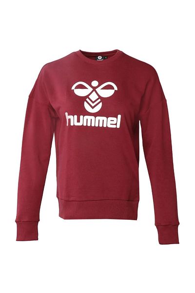 hummel Helsinge Women's Burgundy Crew Neck Sweatshirt