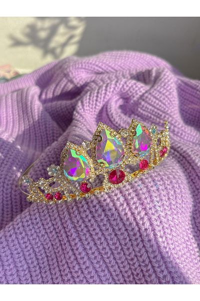 Reorah Collection Tangled Rapunzel Crown Version 2-Holographic - Gold Plated
