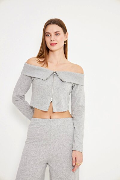 Akabi Women's Crop Cardigan Grimelange