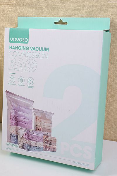 YOYOSO Hanging Vacuum Compression Bag 2 Pieces 67 X 110 cm