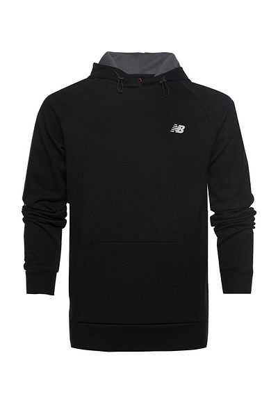 New Balance Ανδρικό φούτερ με μαύρη κουκούλα Lifestyle Mnh3224-bk