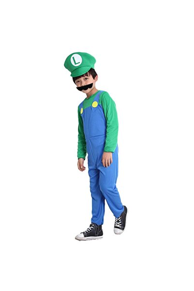 KidMania Costum Luigi Super Mario pentru copii 5-7 ani 115-125 cm