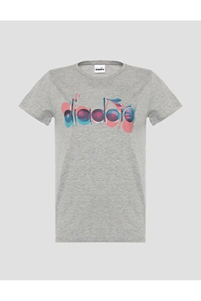 Diadora 502.176088-C5493 Iconic Women's T-Shirt Gray