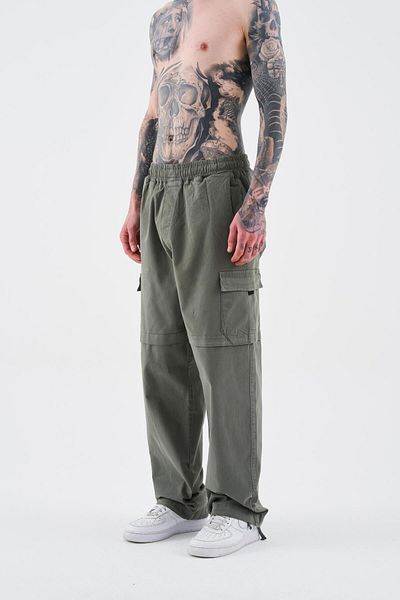 Machinist Men's Denim Cargo Pants Khaki