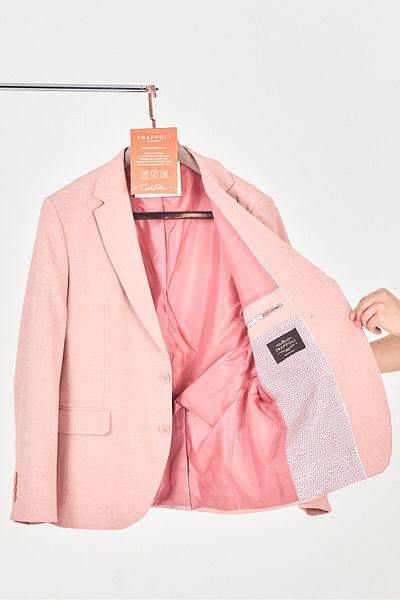 Frappoli Arunte Ανδρικό Skin Powder Mono Collar Slim Fit Blazer (Plus Size - Oversize)