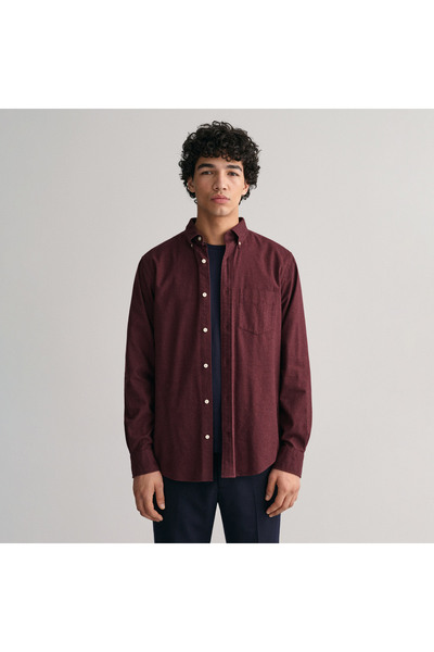 Gant Erkek Kırmızı Regular Fit Düğmeli Yaka Gömlek