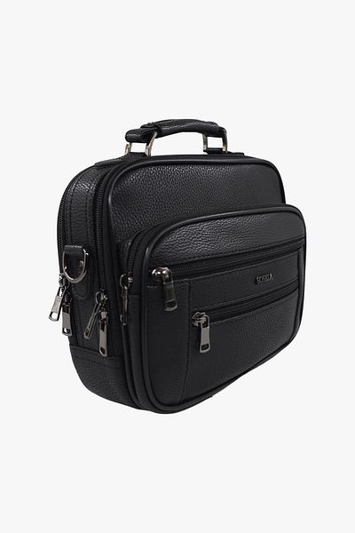 SOSELA 45-3026 Medium Size Men's Black Handbag