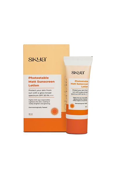 skya Photostable Matt Sunscreen Lotion, 50 ml
