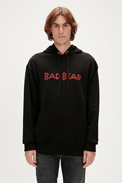 Bad Bear 23.02.12.001-C01 سويت شيرت رجالي ثلاثي الأبعاد باللون الأسود